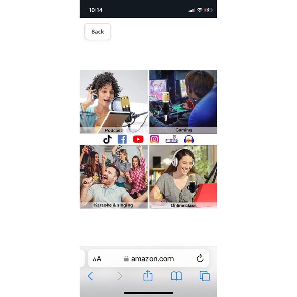 CofeLife Professional Condenser Microphone Kit NIB - Picture 6 of 11